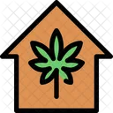 Casa Cannabis Marihuana Icono