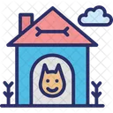 Casa Para Perros Caseta Para Perros Cobertizo Para Perros Icono