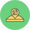 Pin de ubicación de la casa  Icon