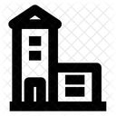 Casa y garaje  Icono