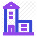 Casa y garaje  Icono