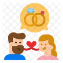 Casal de noivado  Icon