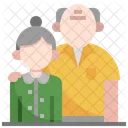 Casal De Idosos Avos Familia Ícone