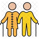 Casal idoso  Ícone