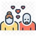Casal De Idosos Idosos Casal Ícone