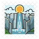 X Cascada Icono