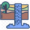 Cascada Agua Paisaje Icon