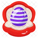 Cascara De Huevo Huevo Huevo Decorativo Icon