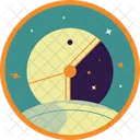 Un Icono De Insignia De Astronauta Genial En El Espacio Exterior Este Icono Seguramente Le Dara El Gusto De Una Vida Divertida Icono