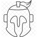 Casco De Caballero De Borde Fino Icono