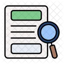 Research Data Research Case History Icon