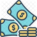 Cash Coin Money Icon