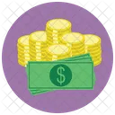 Cash Dollar Bills Icon