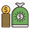 Cash Money Bag Icon