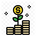 Coins Growth Money Icon