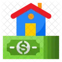 Cash Home House Icon