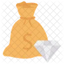 Cash Bag Diamond Icon
