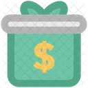 Cash Gift Box Icon