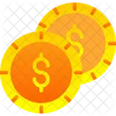 Cash Coins Currency Icon