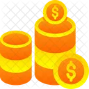 Cash Coins Currency Icon