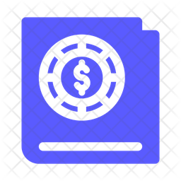 Cash book Icon - Download in Glyph Style