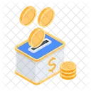 Money Box Cash Box Currency Box Icon