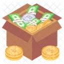 Money Carton Cash Box Cash Carton Icon
