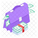 Cash Briefcase Cash Suitcase Money Briefcase Icon
