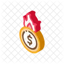 Cash Burning Bankruptcy Icon