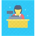Cash Counter Cashier Counter Staff Icon