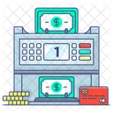 Cash Counting Machine Cash Counter Currency Counter Icon