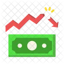 Bad Cash Low Value Loss Icon