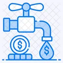Cash Flow Money Flow Cash Faucet Icon