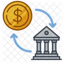 Cash Flow Bank  Icon
