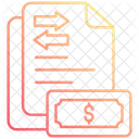 Cash flow chart  Icon