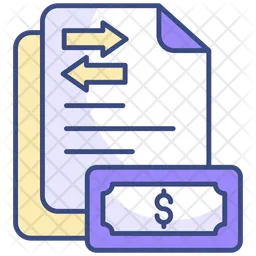 Cash flow chart  Icon