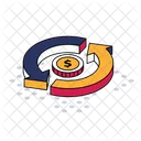 Cash Flow Money Flow Finance Icon
