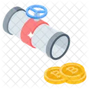 Cash Flow Money Flow Bitcoin Flow Icon