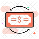 Money Flow Cash Flow Cash Supply Chain Icon