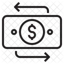 Circulating Money Dollar Cash Flow Money Flow Icon