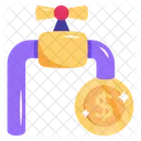 Cash Flow Money Tap Money Flow Icon