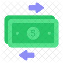 Cash Flow Money Flow Process Icon
