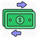 Cash Flow Money Flow Process Icon