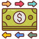 Cash Flow Dollars Arrows Icon