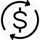 Cash Flow Money Circulation Icon