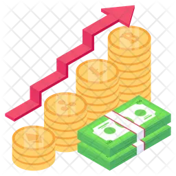 Cash Growth  Icon