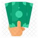 Cash Money Hand Icon