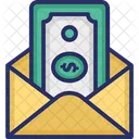 Cash in envelope  Icon