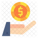 Cash In Hand Payment Hand Giving Money Icon