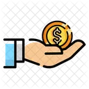 Cash In Hand Payment Money Icon